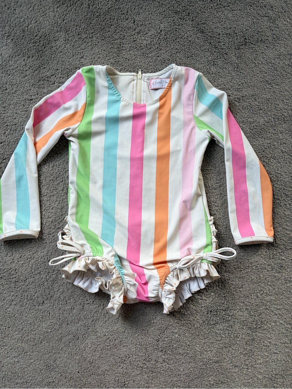 SweetHoney Pastel Striped Swimsuit